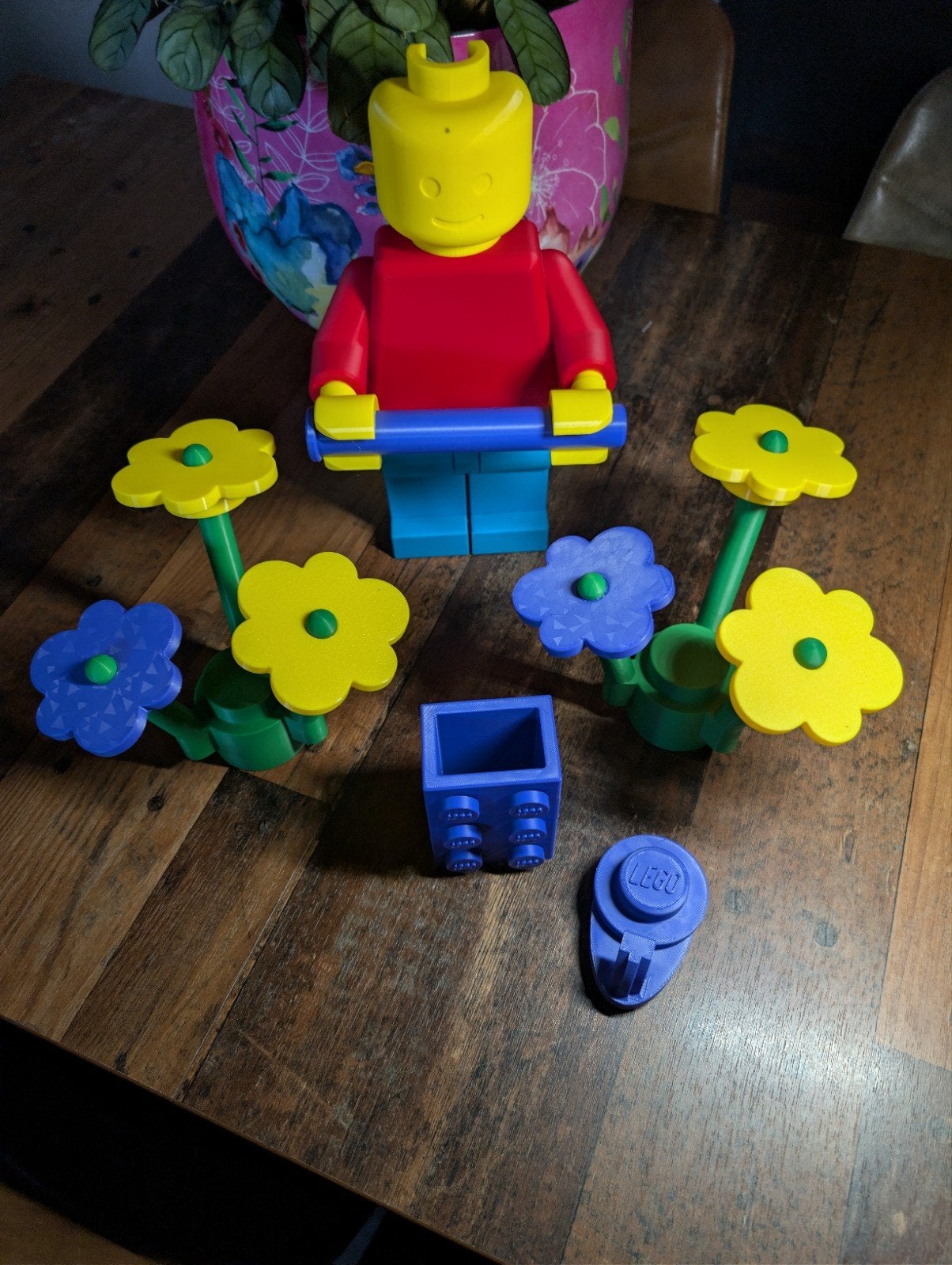 Toillet Lego Minifiguur met Bloemen en Accessoires, Ophalen of Verzenden, Gebruikt