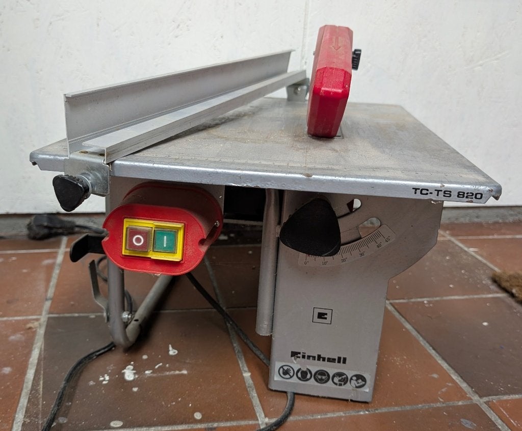 Einhell Tafelzaag TC-TS820, Ophalen, Gebruikt, Cirkelzaag, 30 tot 70 mm