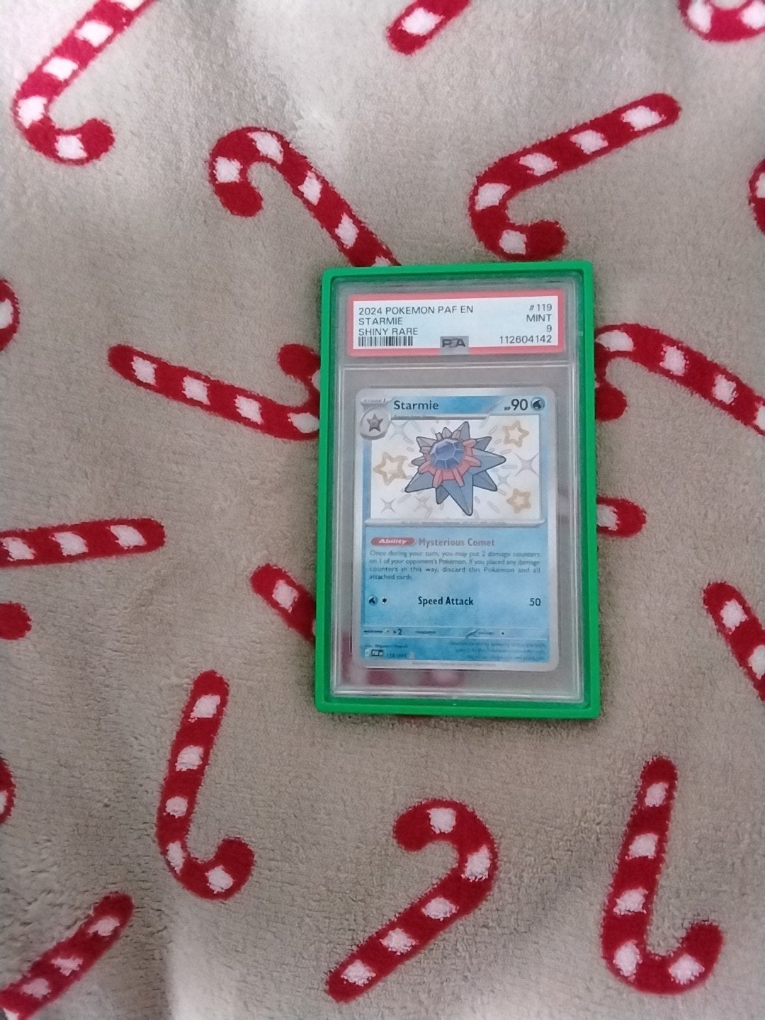 Starmie Shiny Rare Pokémon Kaart PSA 9, Hobby en Vrije tijd, Ophalen of Verzenden, Zo goed als nieuw
