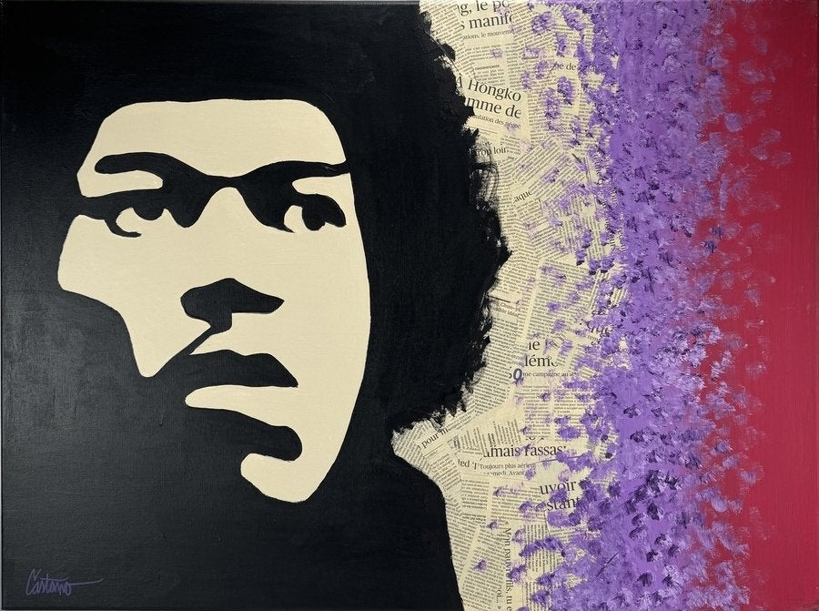 136. Gemengde techniek, Castano - "Purple Haze", rond 2000