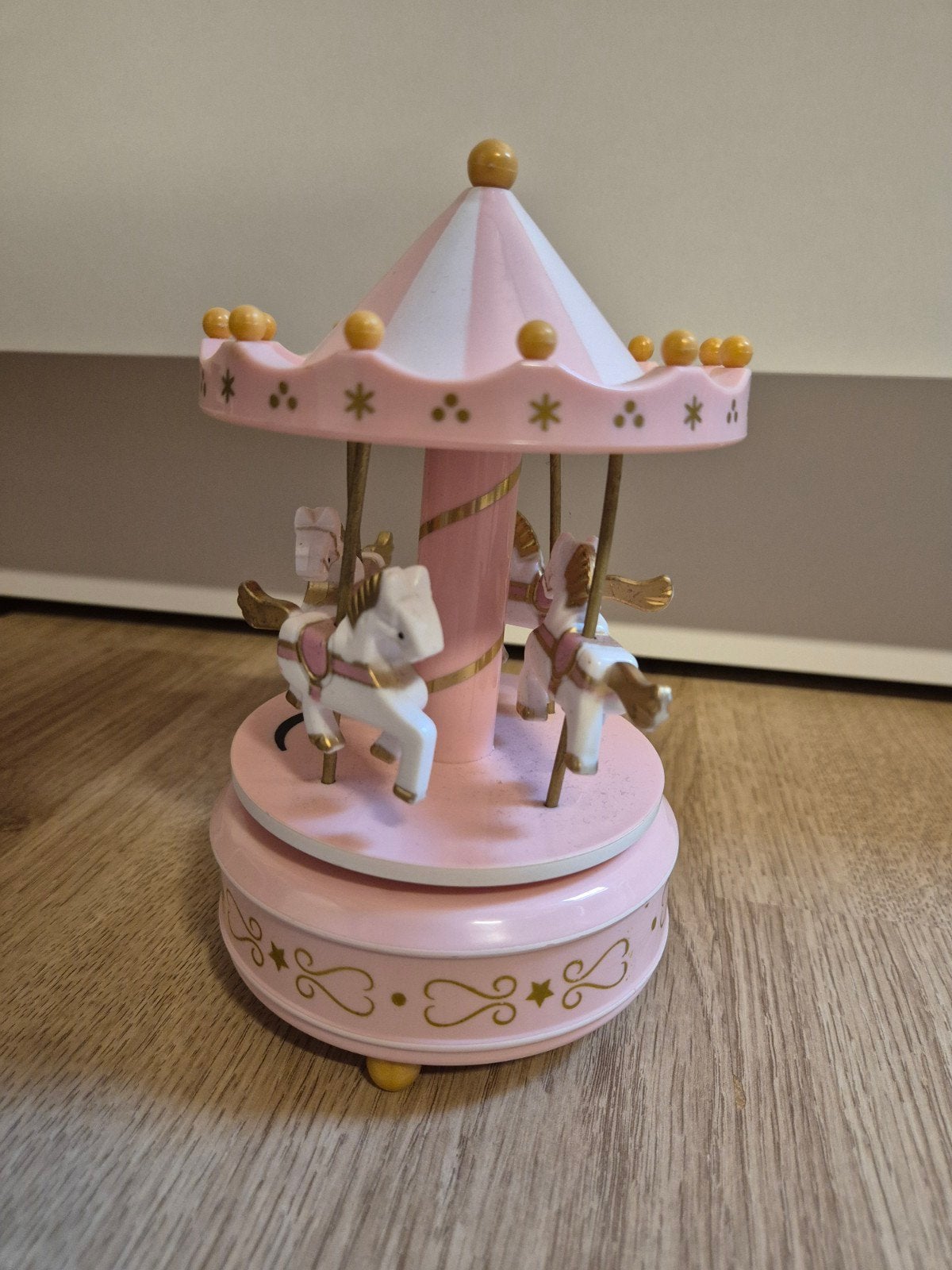 Roze carrousel muziekdoosje, Ophalen of Verzenden
