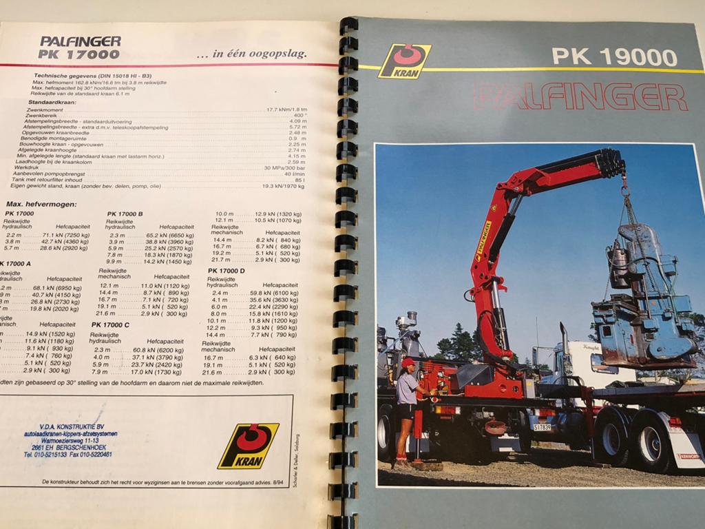 Folder Palfinger kranen, Ophalen of Verzenden, Zo goed als nieuw, Auto's