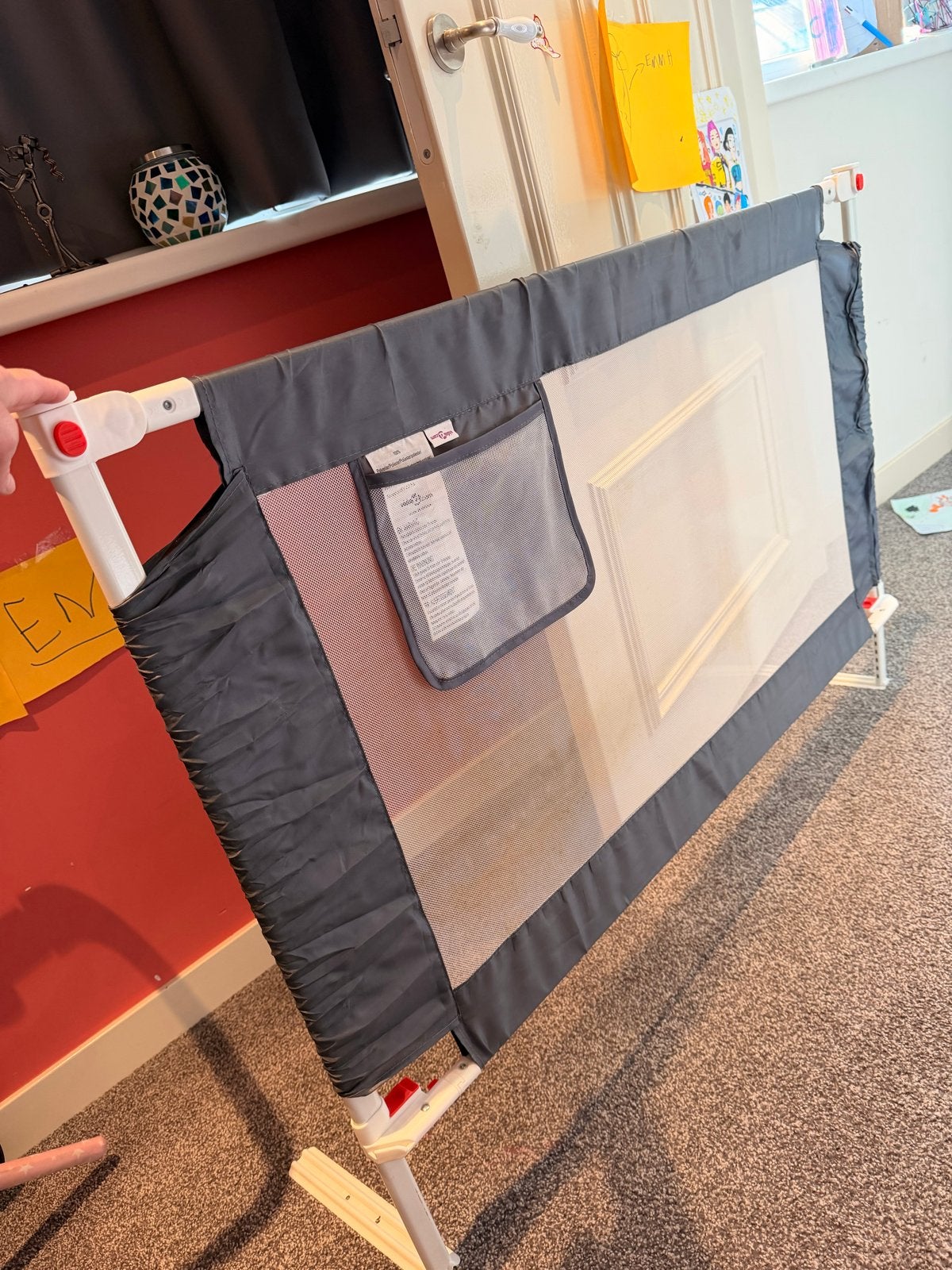 VidaXL oprolhekje - Grijs, Kinderen en Baby's, Overige materialen, Gebruikt, Ophalen of Verzenden, 100 tot 115 cm
