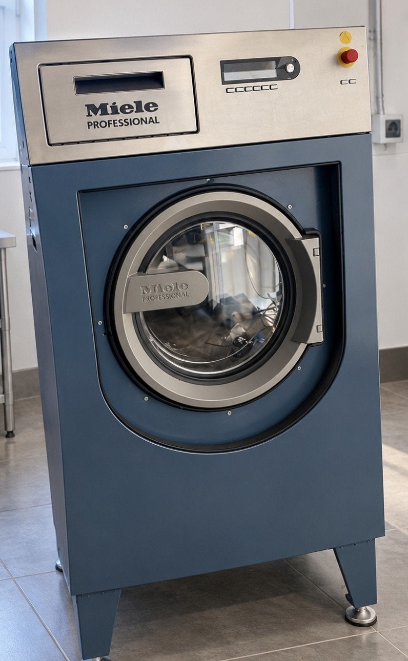 Miele Professional PW 413 el Wasmachine - 14 kg, 10 kg of meer, Ophalen of Verzenden, Zo goed als nieuw, Voorlader