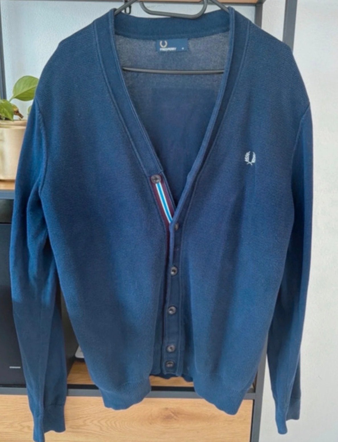 Fred Perry vest - Maat M, Ophalen of Verzenden, Gedragen, Maat 48/50 (M), Blauw