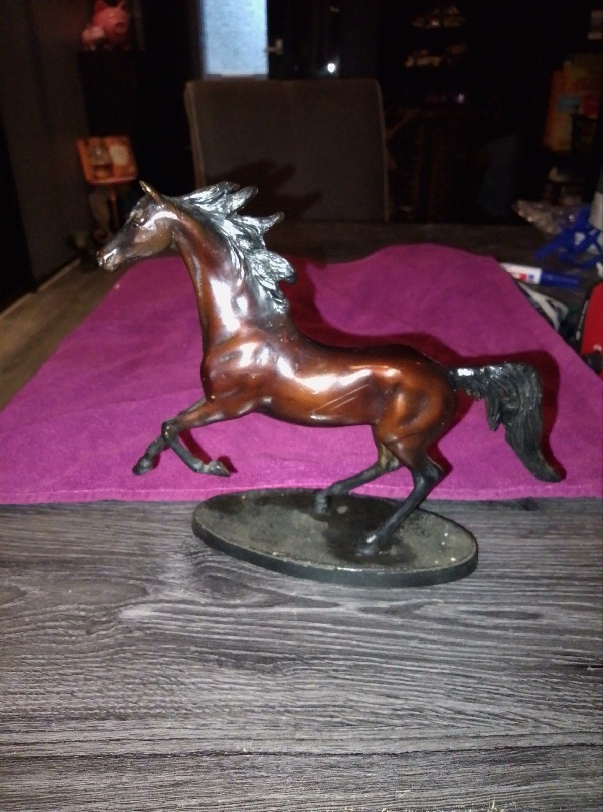 Bronzen paard 'Darley Arabian' van Franklin Mint, Antiek en Kunst, Ophalen of Verzenden