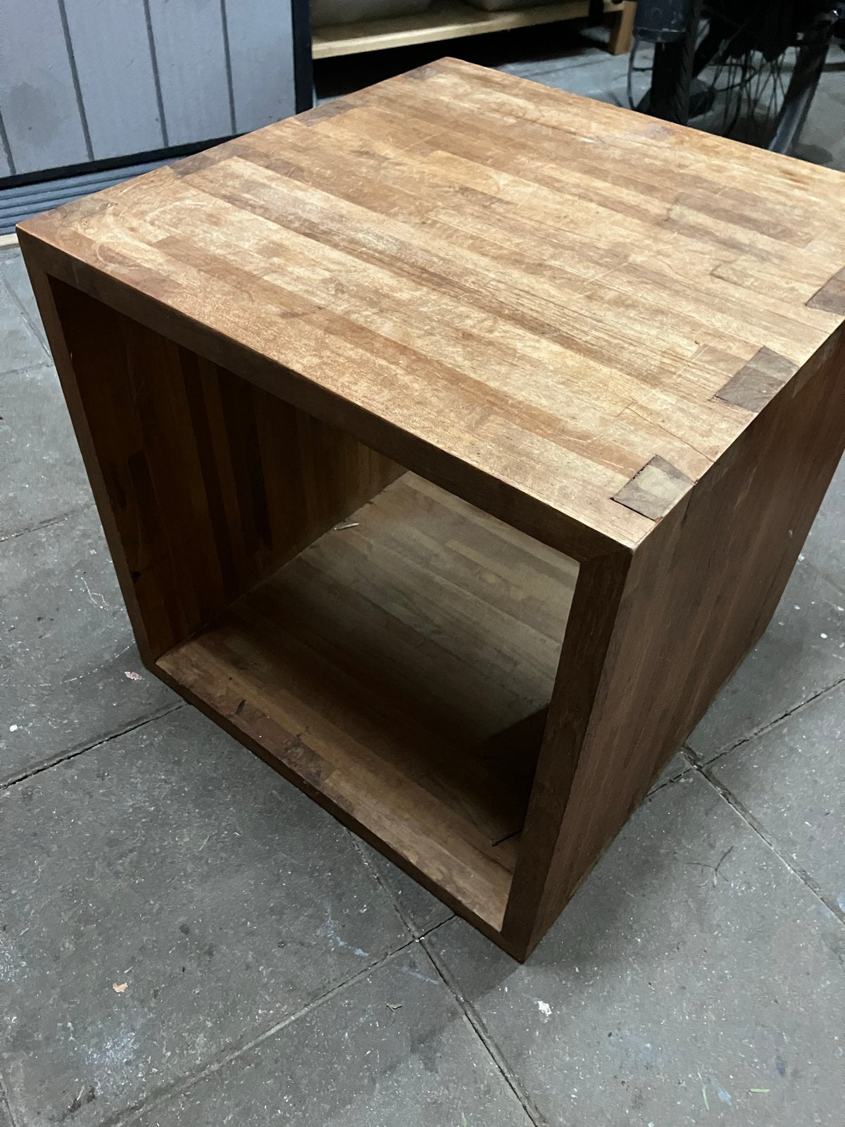 Houten opbergkubus 45x45x45 cm, Ophalen, Gebruikt