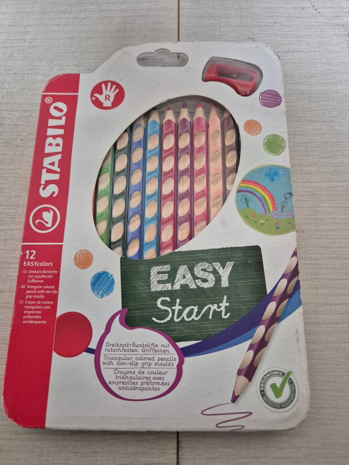 EASY start 3 kantige kleur potloden, 5+ (Stabilo), Ophalen, Zo goed als nieuw