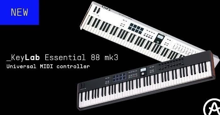 Arturia Keylab Essential MK3 88 White USB/MIDI keyboard, ., Nieuw, Ophalen of Verzenden, .