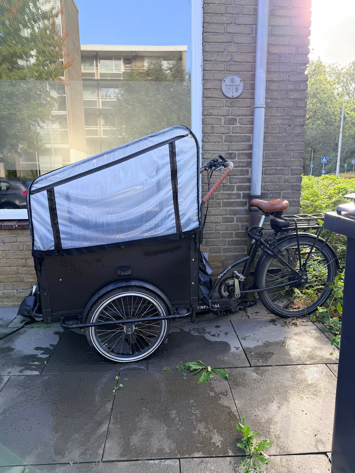 Bakfiets Troy Electric / cargo bike / New Battery & Extras!, Fietsen en Brommers, Ophalen, Gebruikt, 4 kinderen of meer, Fietsfabriek