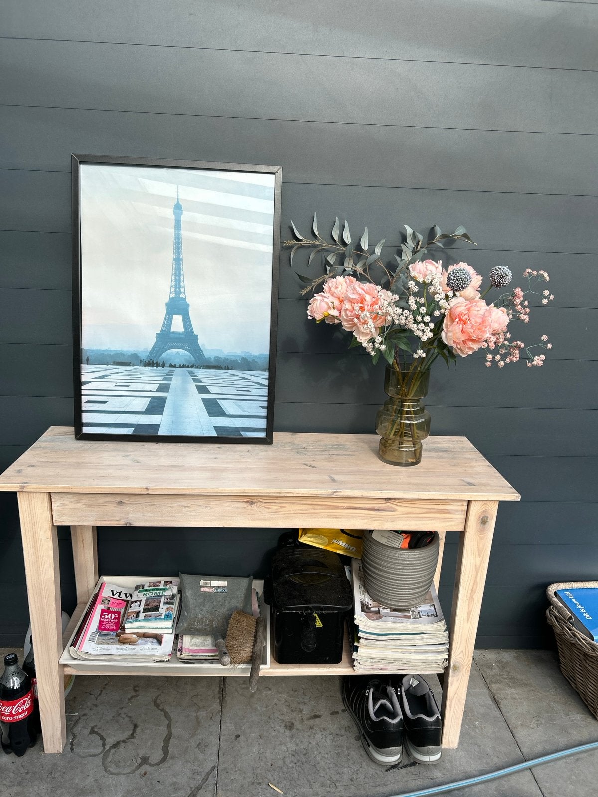 Houten sidetable, Ophalen, Gebruikt, 75 cm of meer, 60 cm of meer