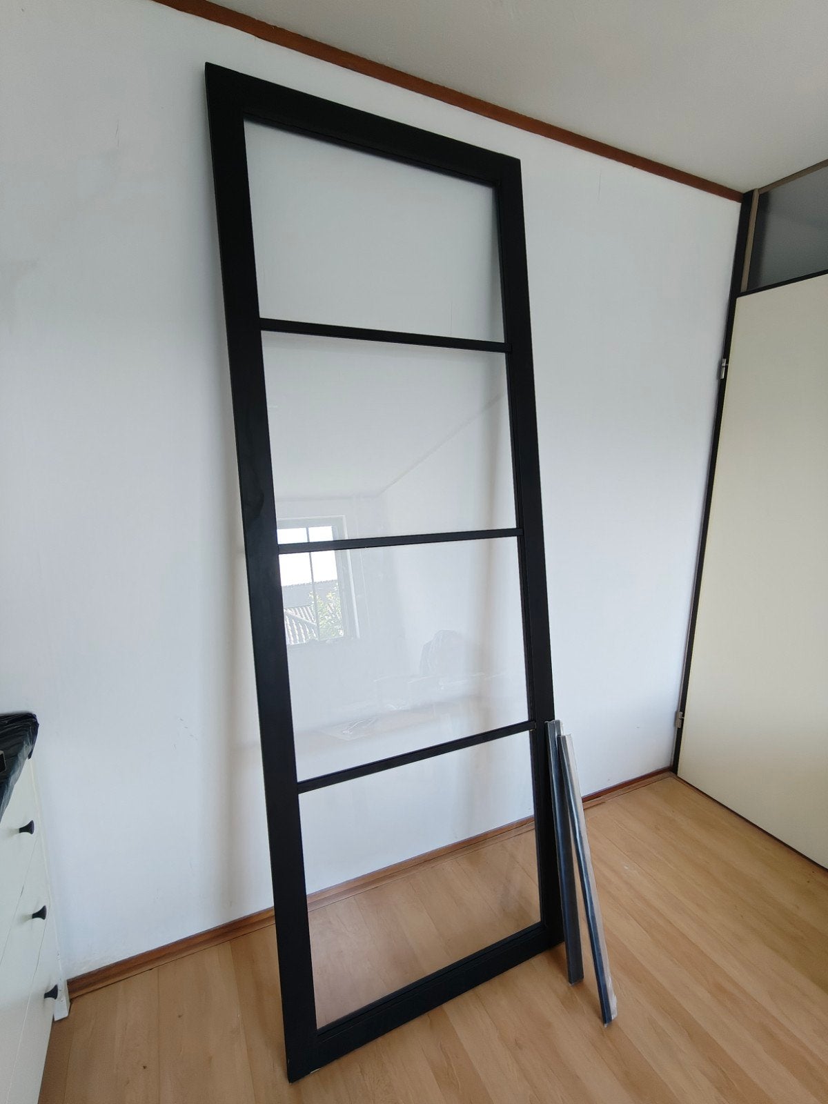 Houten Svedex opdekdeur rechtsdraaiend 231,5x83 incl. acces., Doe-het-zelf en Verbouw, Ophalen, 80 tot 100 cm, 215 cm of meer