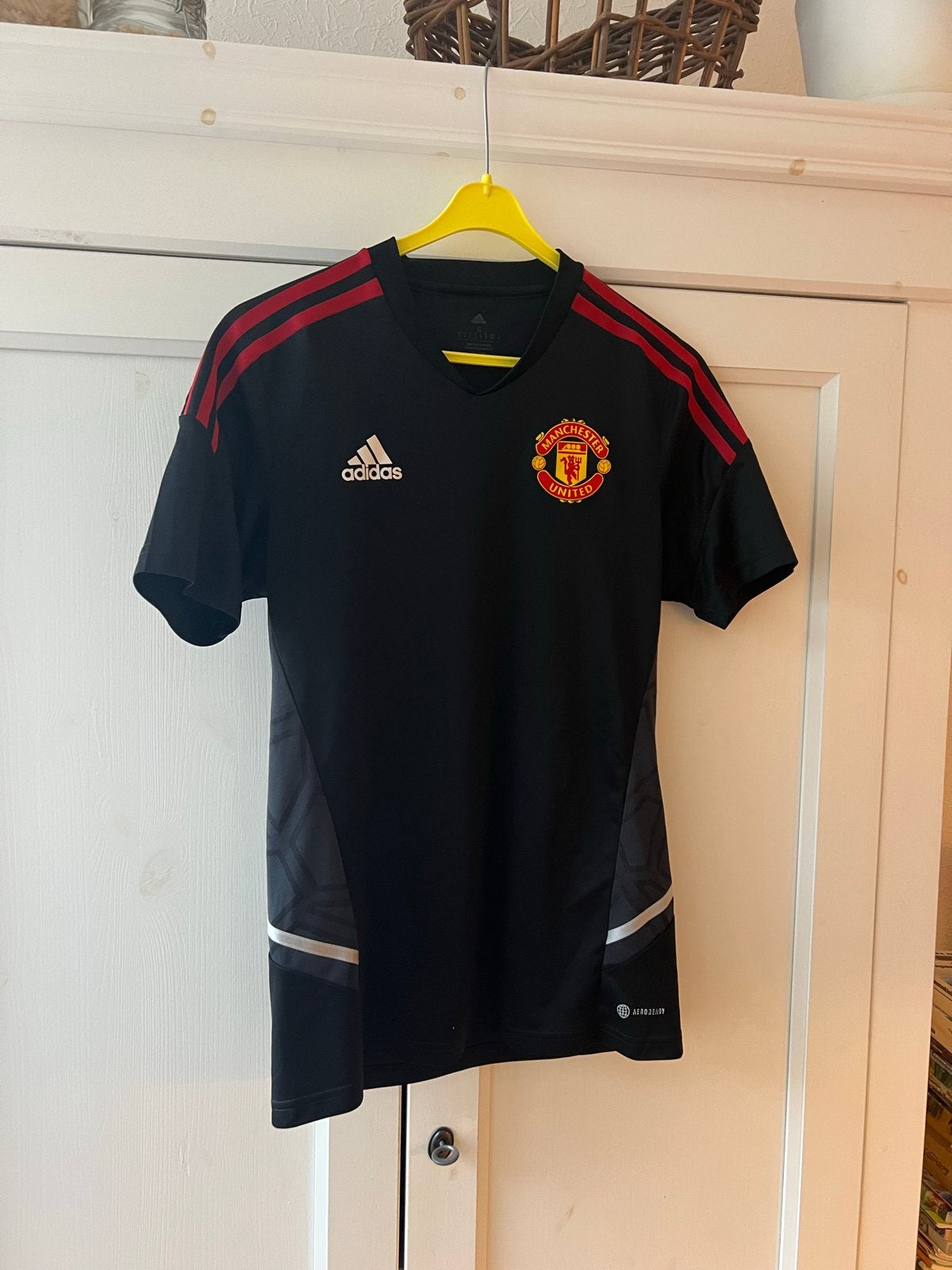 Adidas Manchester United Voetbalshirt Maat S, Zwart, Ophalen of Verzenden, Zo goed als nieuw, Voetbal