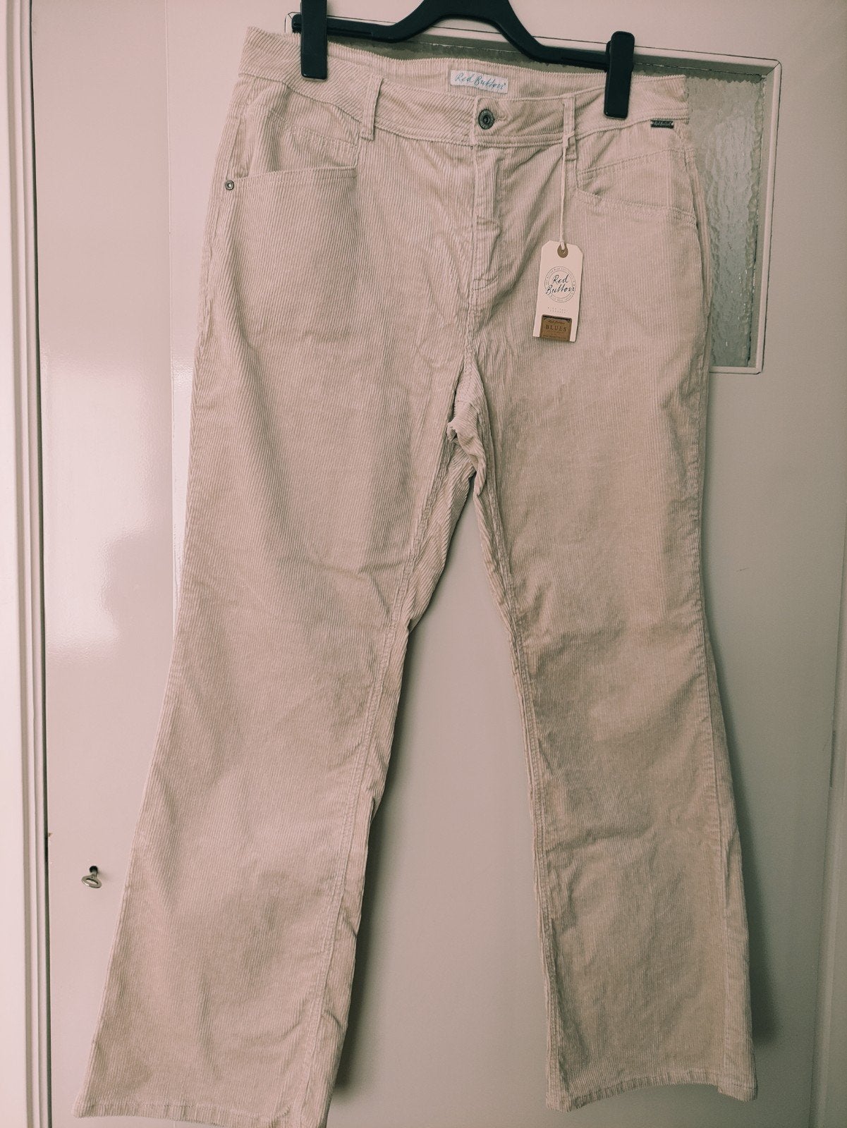 Red Button Bibette Corduroy 10 W Broek - Maat 46, Kleding | Dames, Beige, Maat 46/48 (XL) of groter, Nieuw, Ophalen of Verzenden