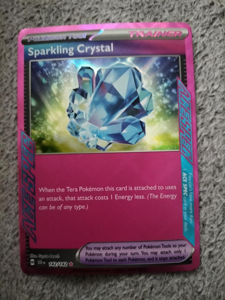 Ace Spec Sparkling Crystal!, Ophalen of Verzenden, Zo goed als nieuw, Losse kaart, Foil