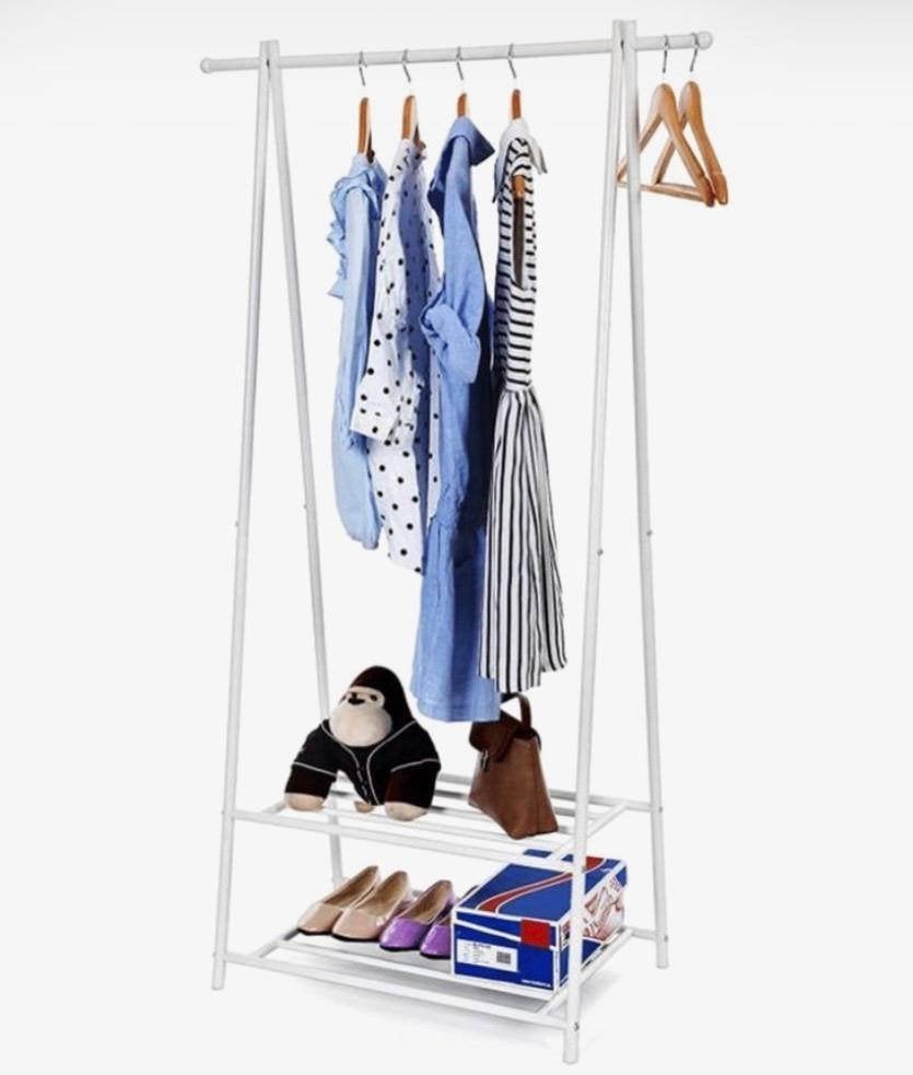 Mira Home kledingrek – wit staal (87,5x155x41), Kleding | Dames, Kledingrekken, Gebruikt, Ophalen