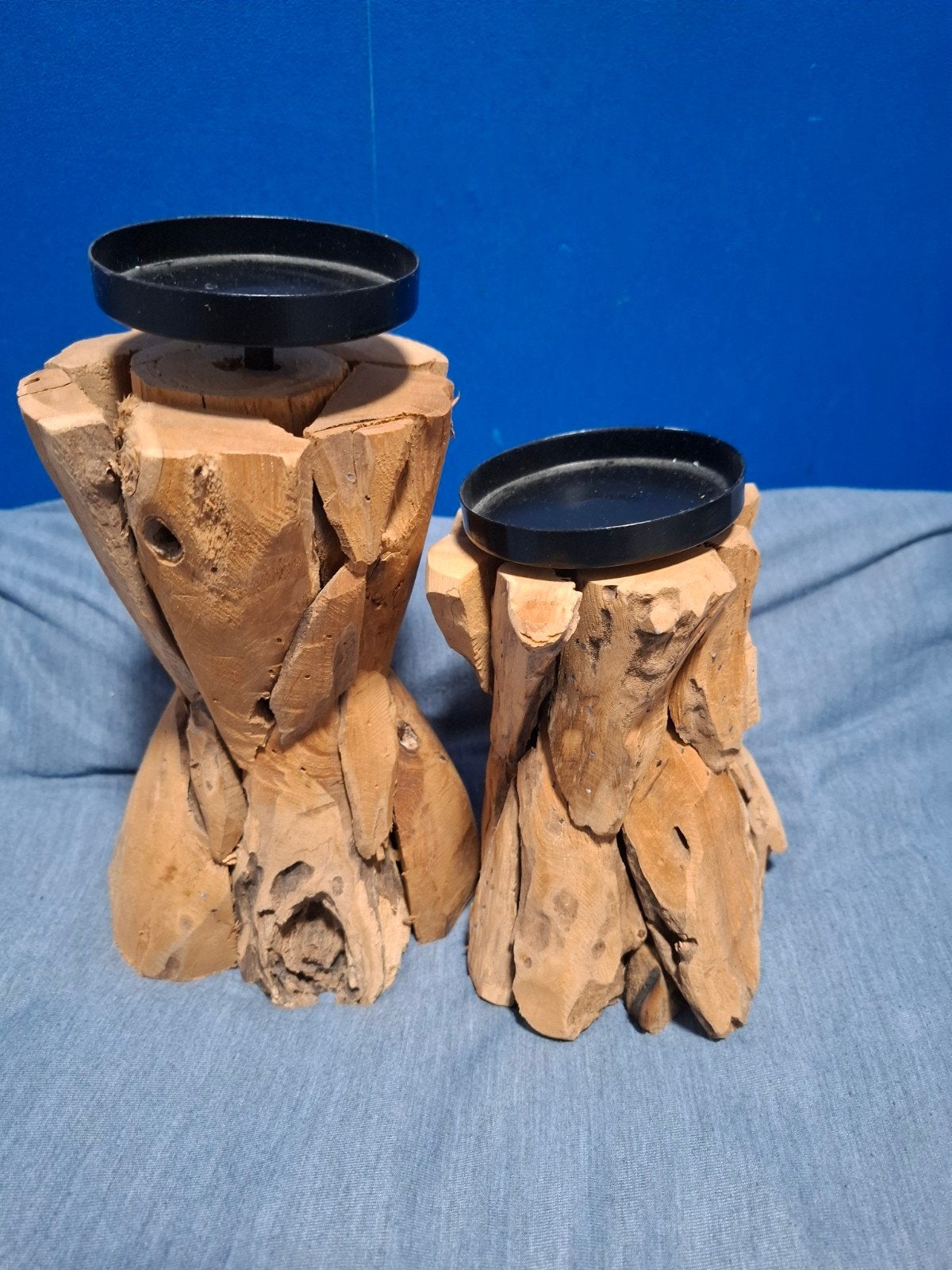 mooie houten kandelaars, Ophalen