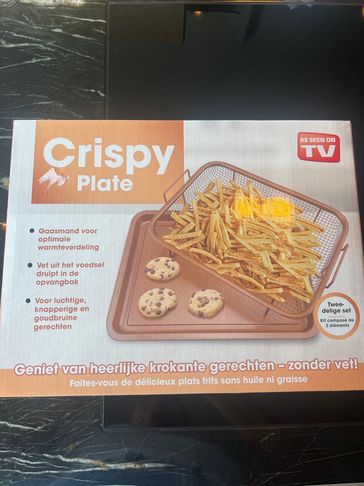 Crispy Plate: Krokante gerechten zonder vet!, Ophalen of Verzenden, Nieuw, Overige merken, Oven