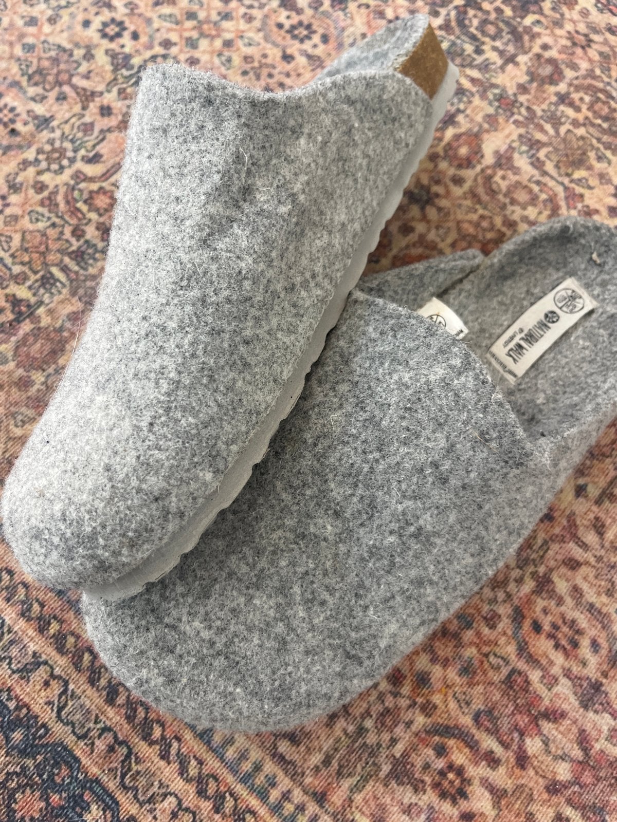 Natural Walk Pantoffels - Maat 46 - Grijs vilt, Kleding | Heren, Schoenen, Overige kleuren, Nieuw, Ophalen of Verzenden, Pantoffels of Sloffen