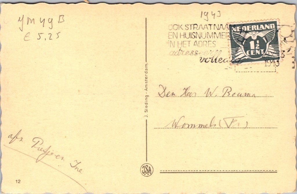 Oegstgeest - 10 antieke ansichtkaarten, Verzenden, 1920 tot 1940, Gelopen, Zuid-Holland