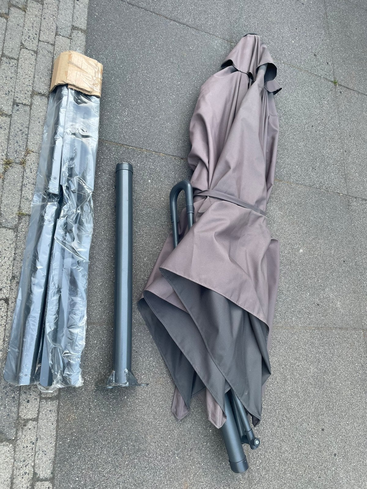 Prachtige parasol!, Tuin en Terras, Parasols, Ophalen, Zo goed als nieuw