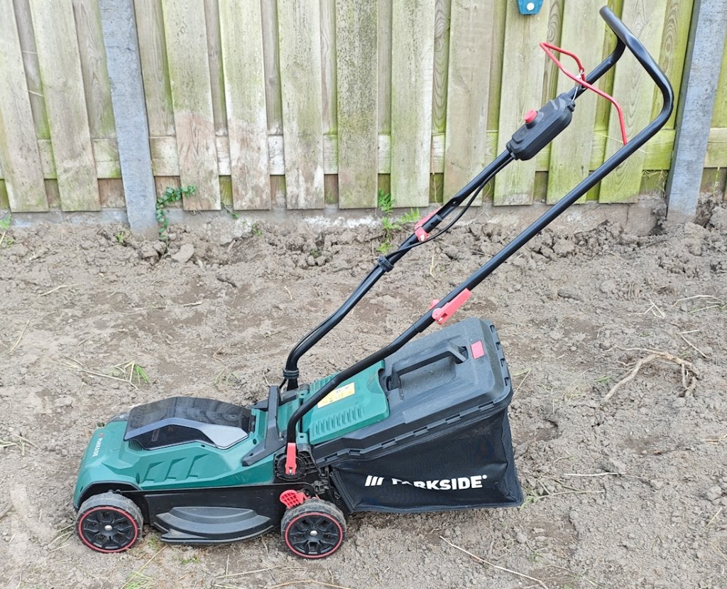 Parkside 20Volt Accu Grasmaaier - Zonder Accu/Lader, Ophalen, Cirkelmaaier, Accu-grasmaaier, Zo goed als nieuw