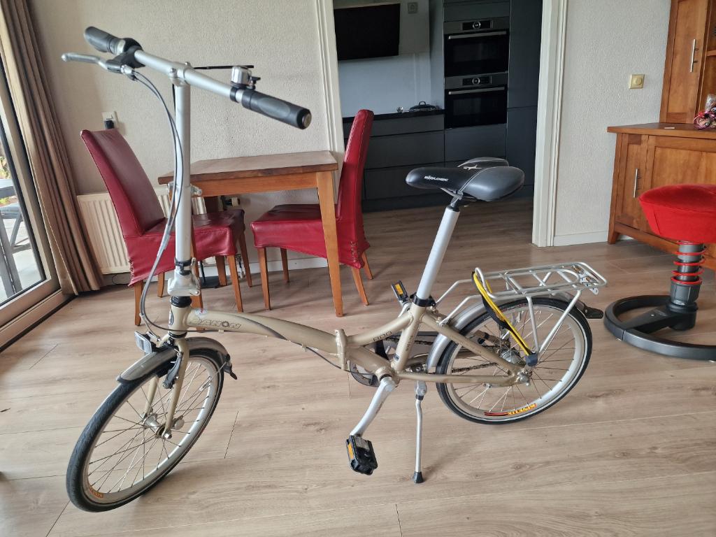 vouwfiets, Fietsen en Brommers, Fietsen | Vouwfietsen, Ophalen, Gebruikt, Velgrem, Versnellingen