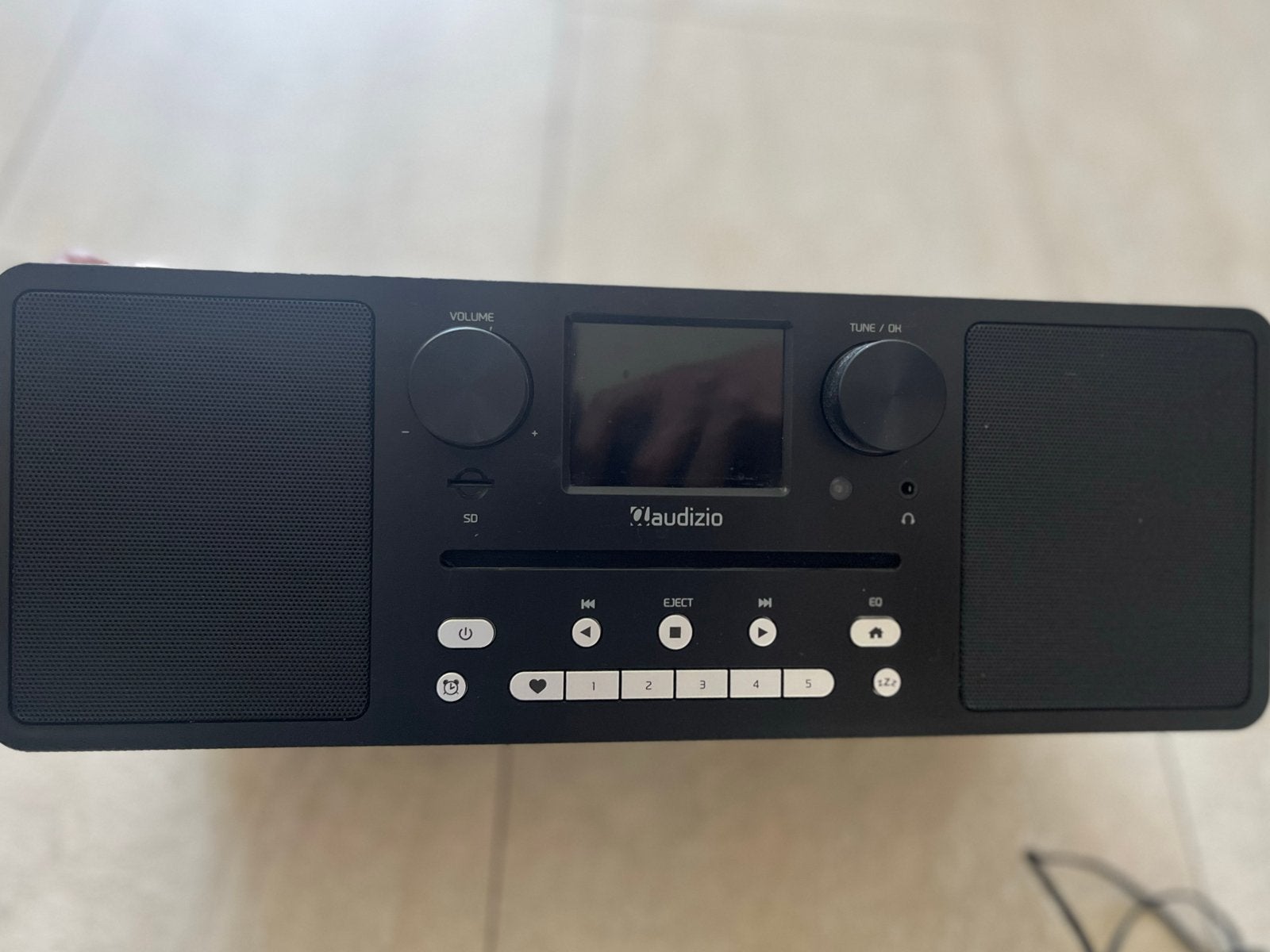 Audizio Radio met CD, WiFi, Bluetooth, adapter en Remote, Audio, Tv en Foto, Ophalen, Zo goed als nieuw, Radio, Met cd-speler