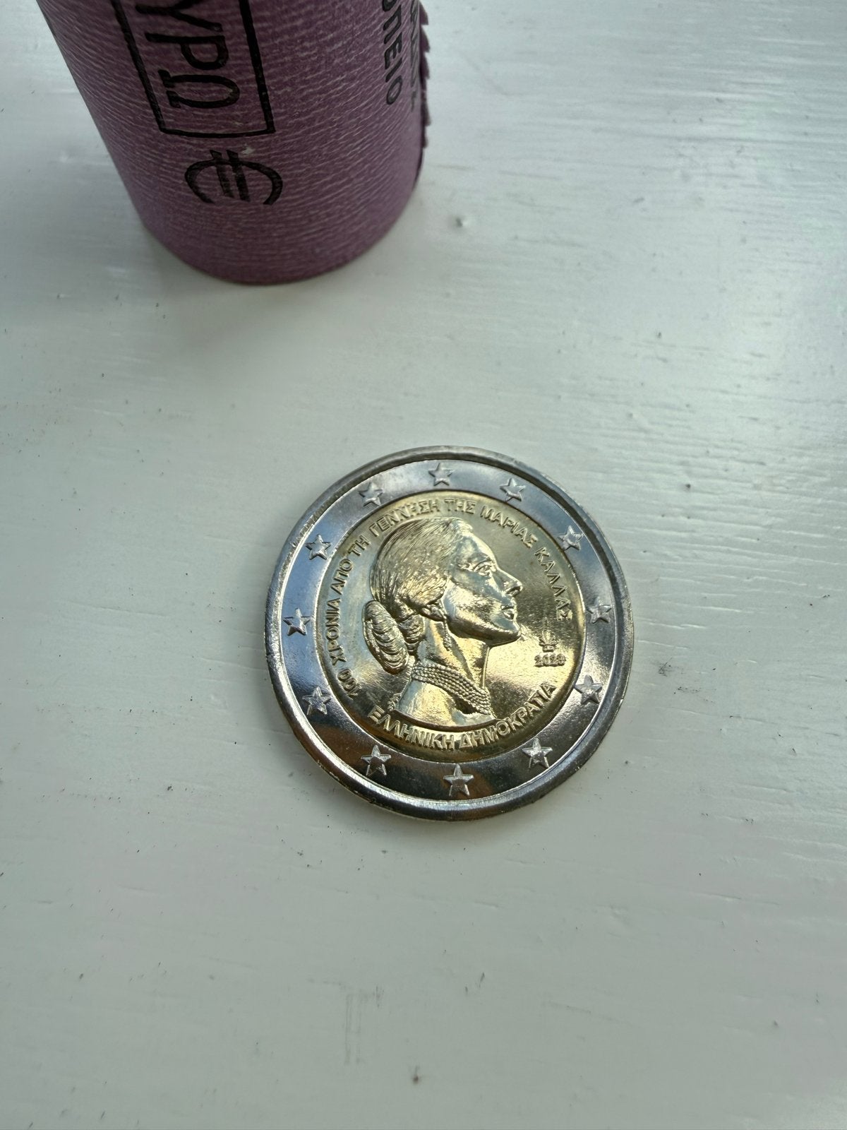 2 Euro Maria Callas 2023 UNC - Griekse Herdenkingsmunt, Ophalen of Verzenden, Griekenland, 2 euro, Losse munt