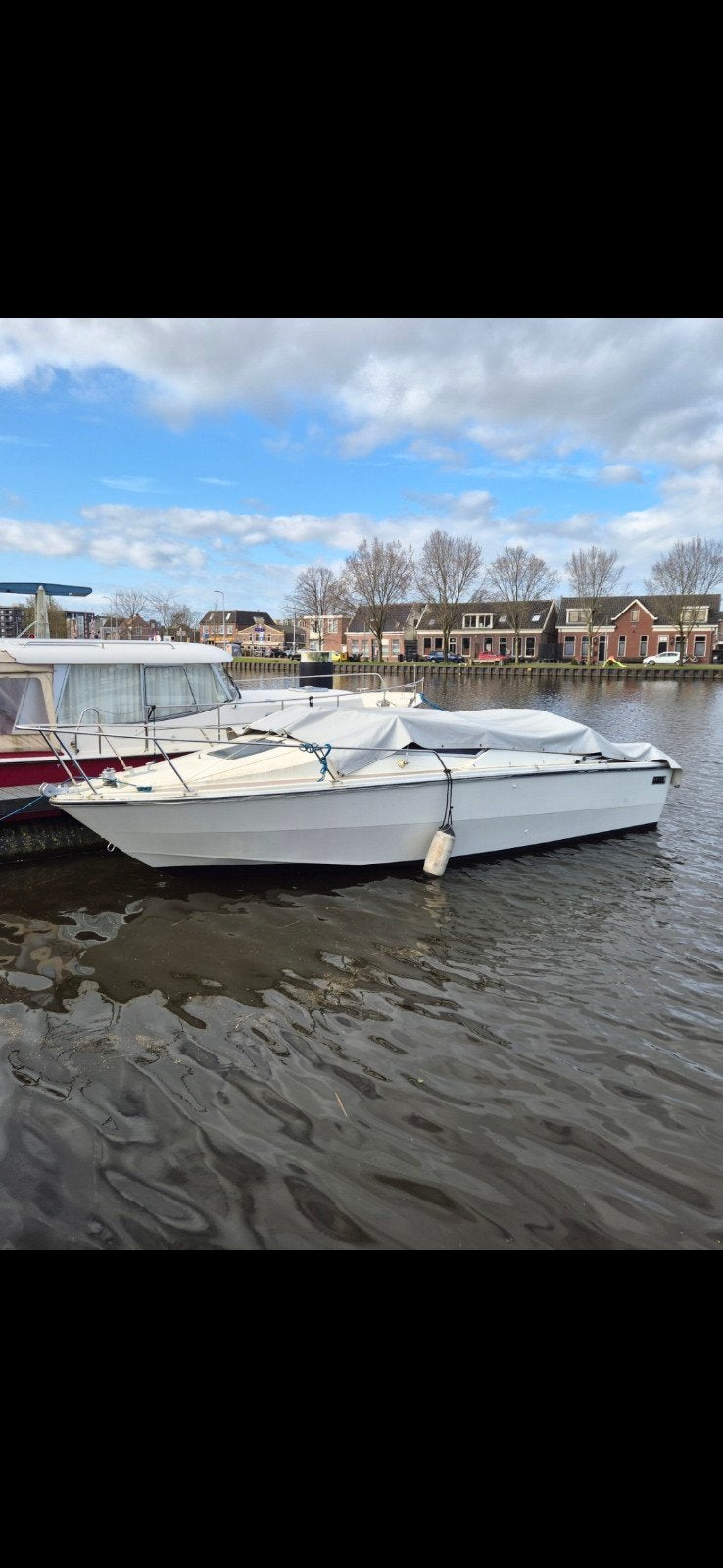 Dikke boot met 25 pk Mercury 4-takt inboordmotor, Overige merken, Gebruikt, Binnenboordmotor, Biminitop