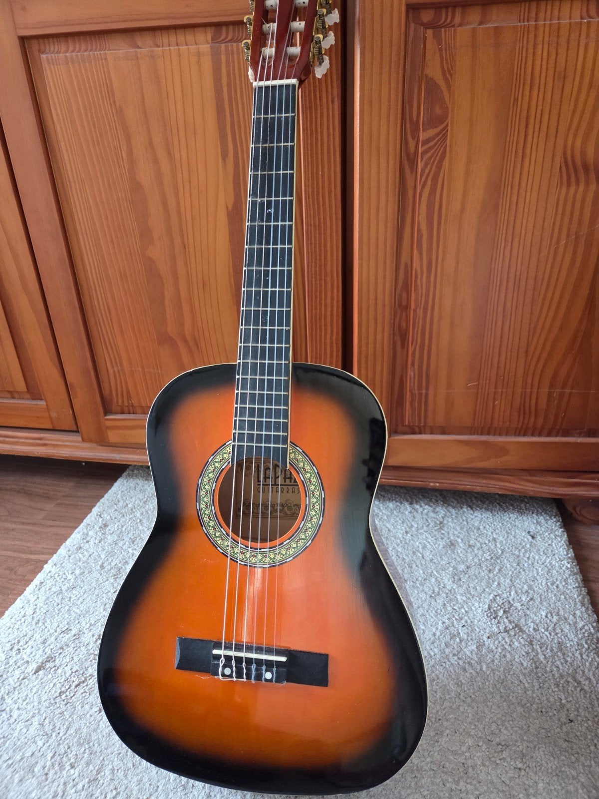 gitaar 3/4 Lapaz met een hoes van Fazley, Ophalen, Gebruikt, Klassieke of Spaanse gitaar