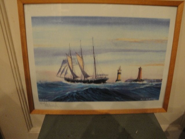 schilderij aquerel bob de bruyker raz design, Antiek en Kunst, Ophalen of Verzenden, Gesigneerd