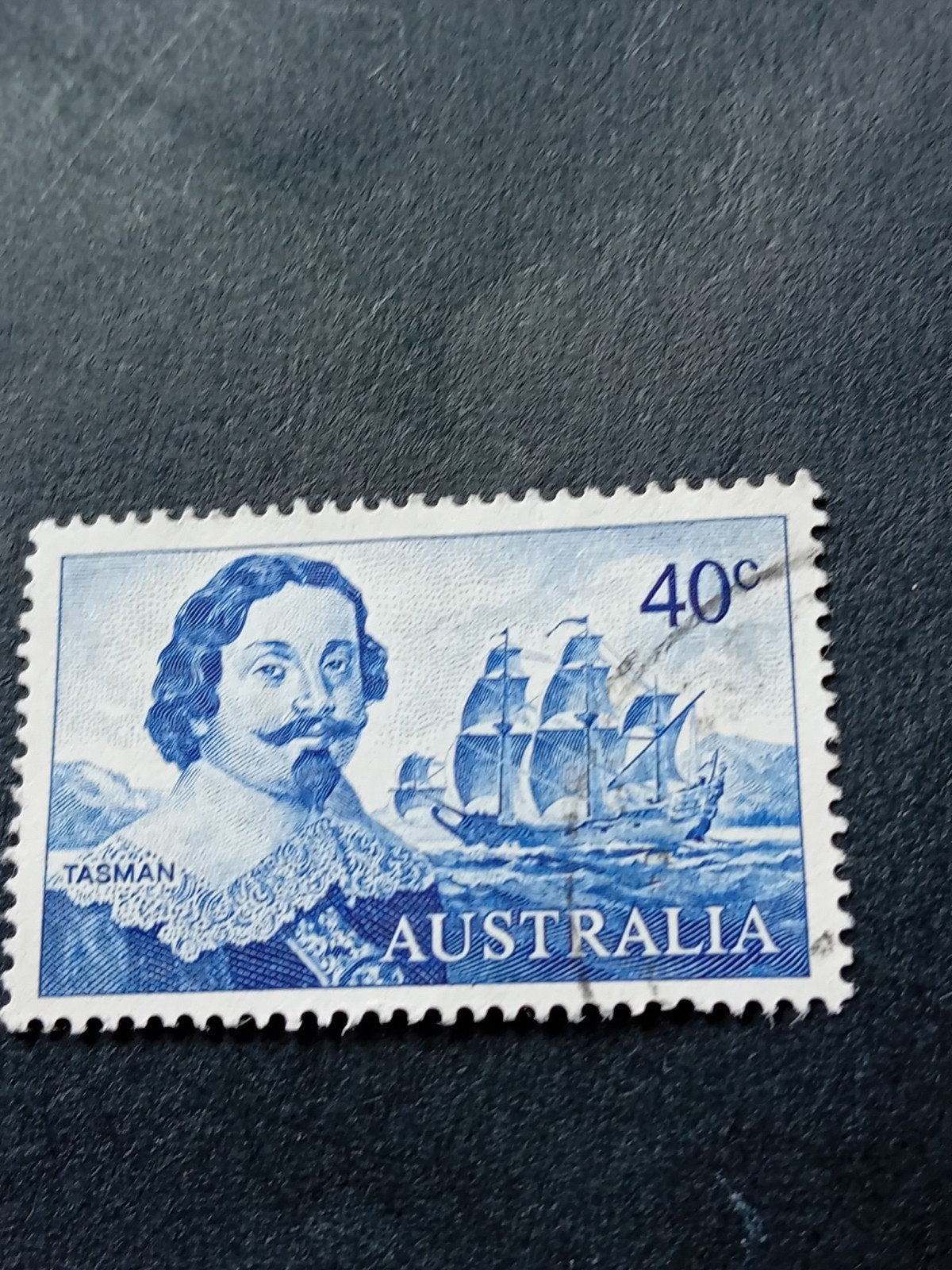Australische postzegel Tasman 40c, Ophalen of Verzenden, Gestempeld