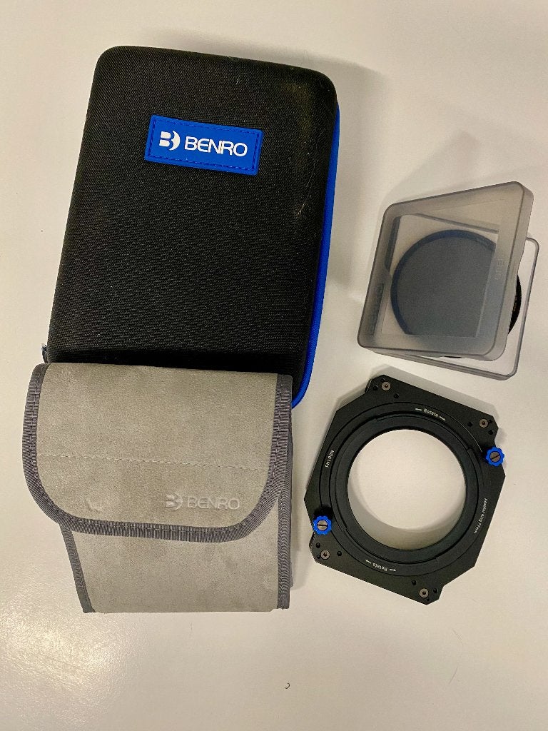 Benro filterhouder met cpl, Audio, Tv en Foto, Fotografie | Filters, Overige typen, Zo goed als nieuw, 80 mm of meer, Ophalen