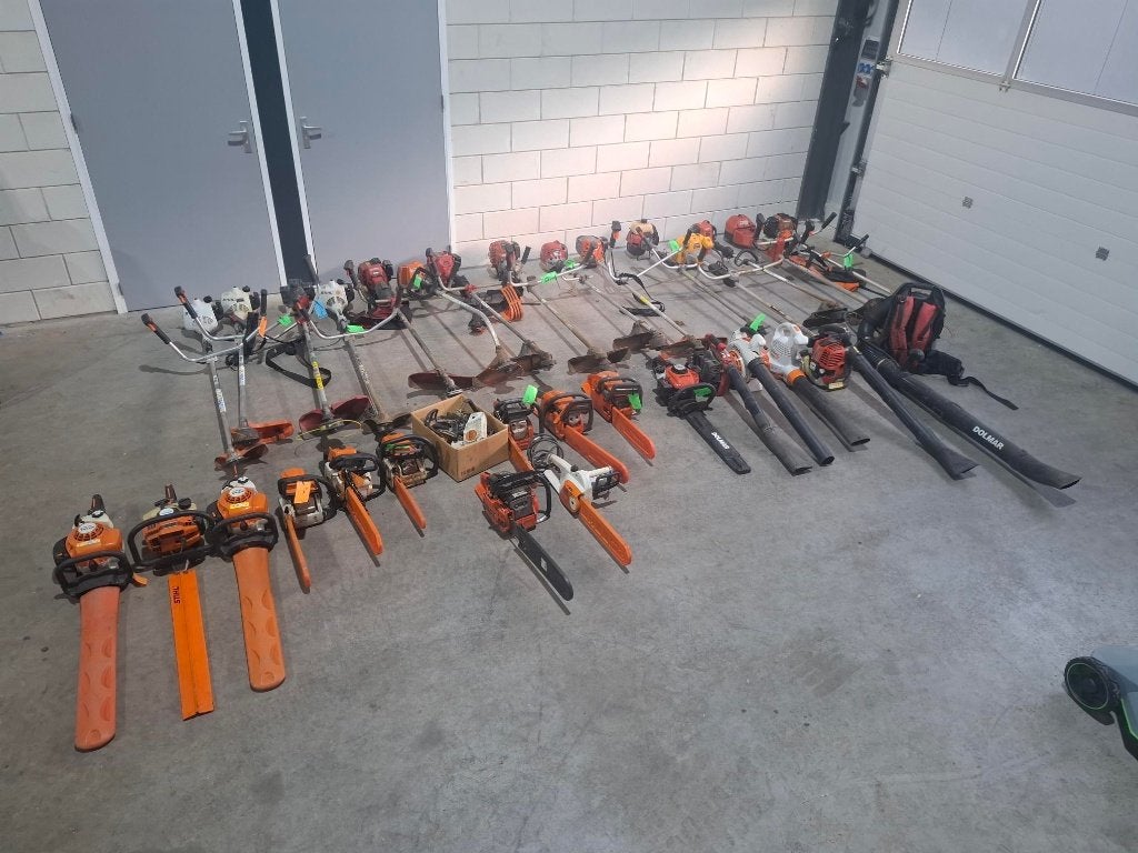 Grote partij tuin machines in 1 koop ca 33 stuks, Ophalen, Gebruikt, Minder dan 90 cm