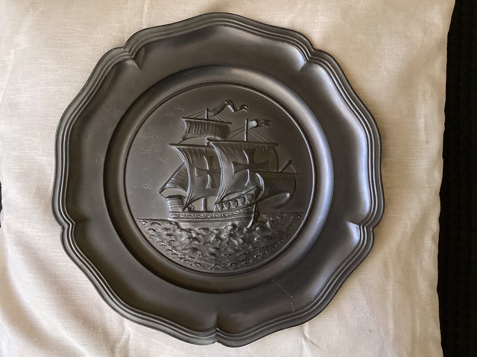 Tinnen bord, Antiek en Kunst, Ophalen of Verzenden