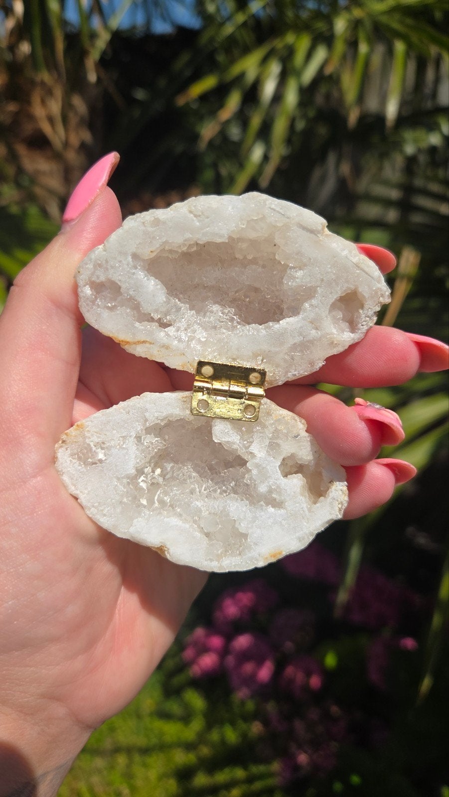 Bergkristal Geode Doosje - Uniek en Natuurlijk, Ophalen of Verzenden