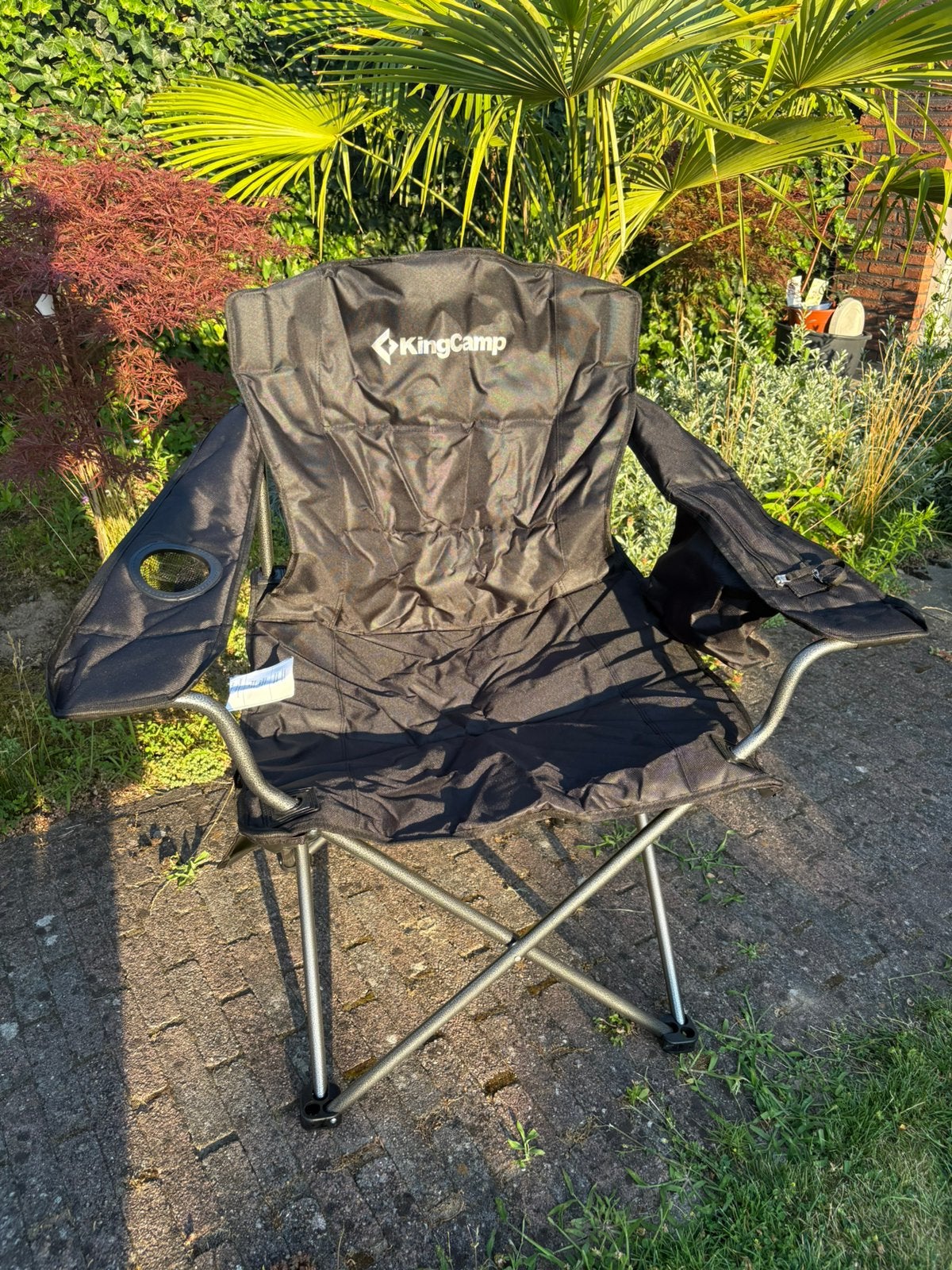 2x KingCamp Juniper stoelen (nieuw €140) – nooit gebruikt!, Caravans en Kamperen, Ophalen, Campingstoel
