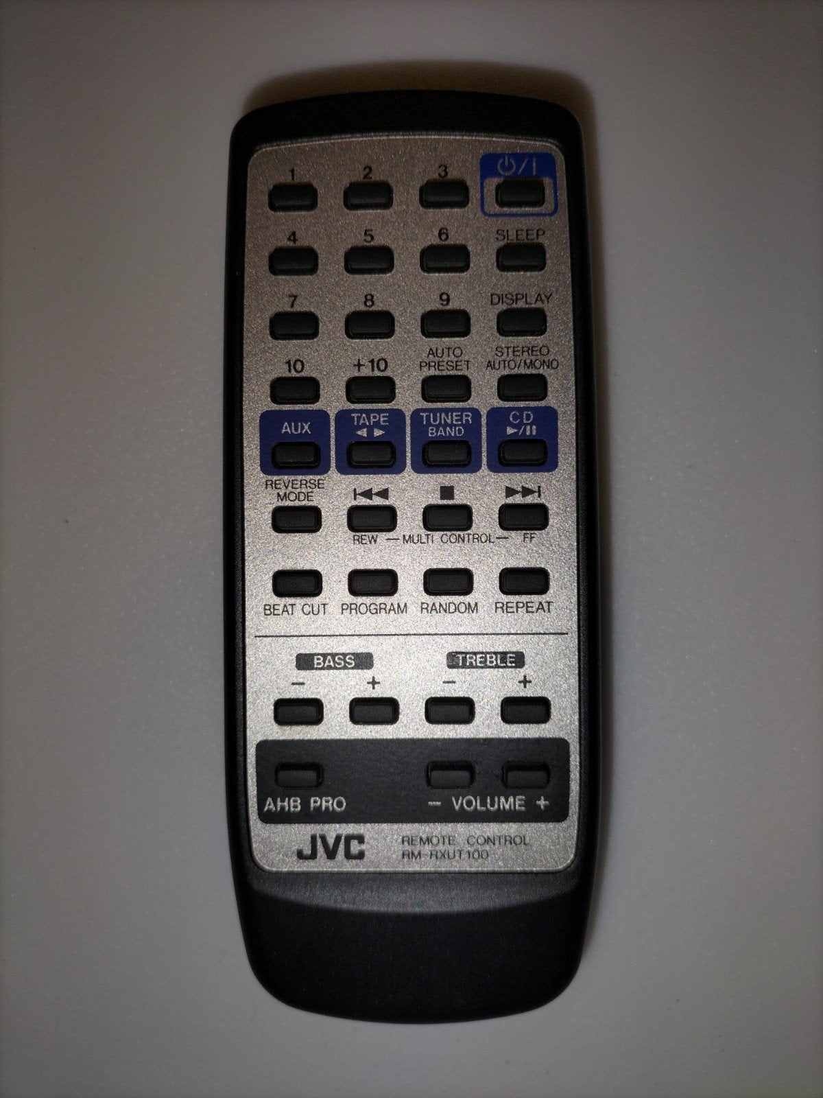 Originele JVC RM-RXUT100 Afstandsbediening, Ophalen of Verzenden, Gebruikt, Origineel, Receiver of Versterker