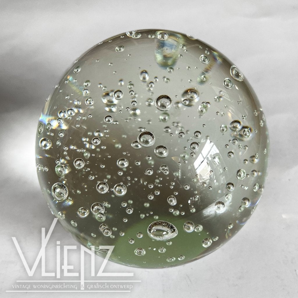 Vintage, retro presse papier, paper weight, glas belletjes, Ophalen of Verzenden, Huis en Inrichting