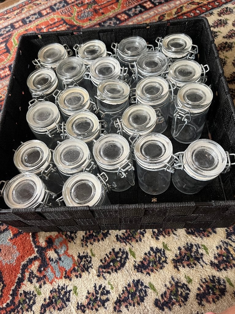 Dille & Kamille beugelpotjes 90ml, Ophalen, Gebruikt, Overige typen, Glas