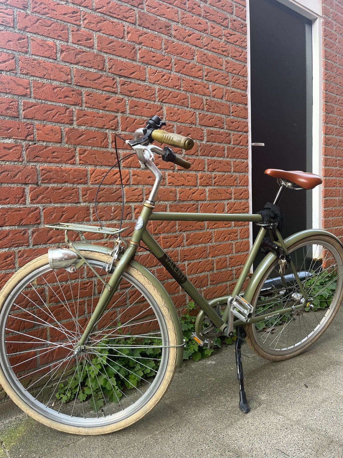 Spirit Valenti fiets - olijf Groen, Fietsen en Brommers, Terugtraprem, Versnellingen, Zo goed als nieuw, Ophalen