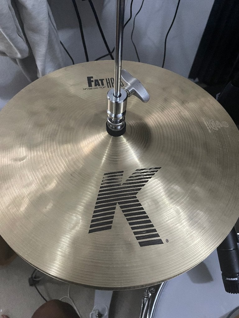 Zildjian K Fat Hats Hi-Hat Cymbals 14 inch, Ophalen of Verzenden, Zo goed als nieuw, Overige merken