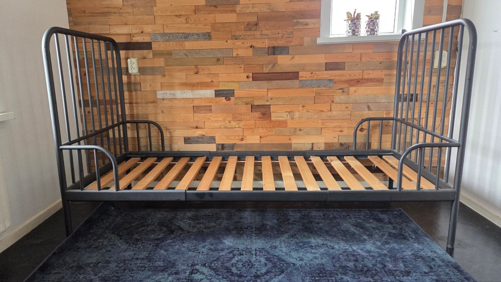 vintage bed kinderbed peuterbed meegroeibed ziekenhuisbed, Gebruikt, 70 tot 85 cm, 180 cm of meer, Ophalen