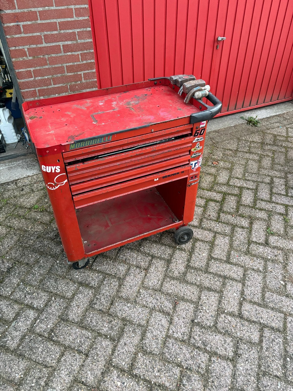 Gereedschapswagen met uitgebreide gereedschapsset, Ophalen, Gebruikt, Gereedschapsopslag, Overige merken