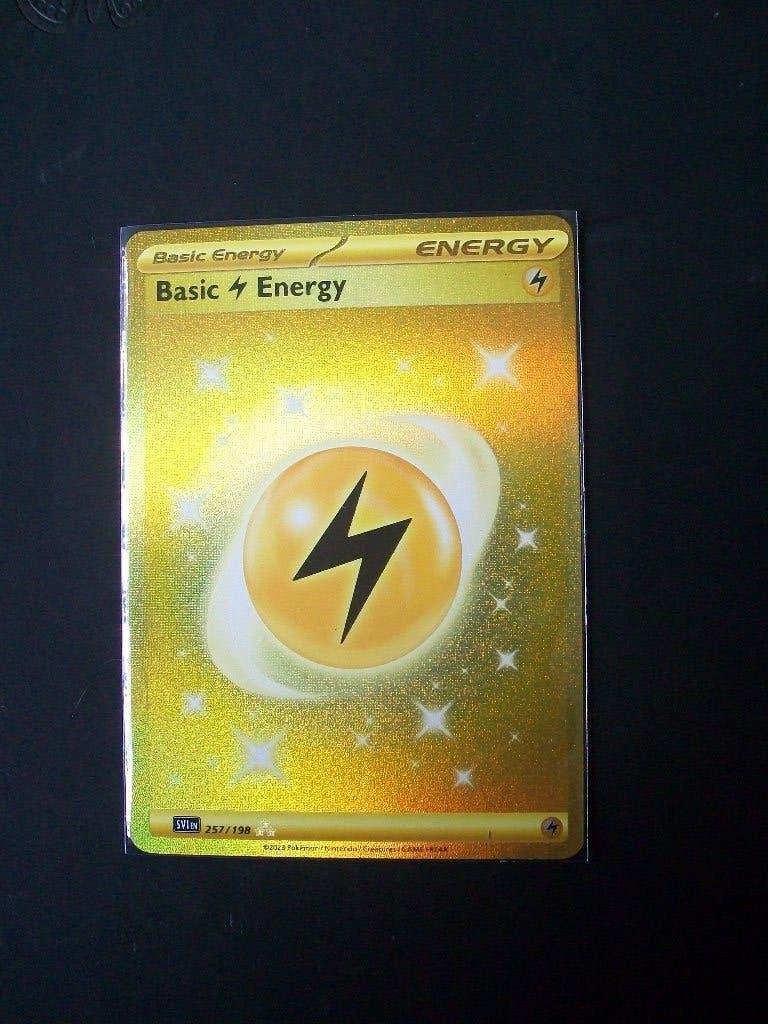 3863: Nieuwe Pokemon Kaart SECRET LIGHTNING ENERGY (257/198), Verzenden, Nieuw, Losse kaart, Foil