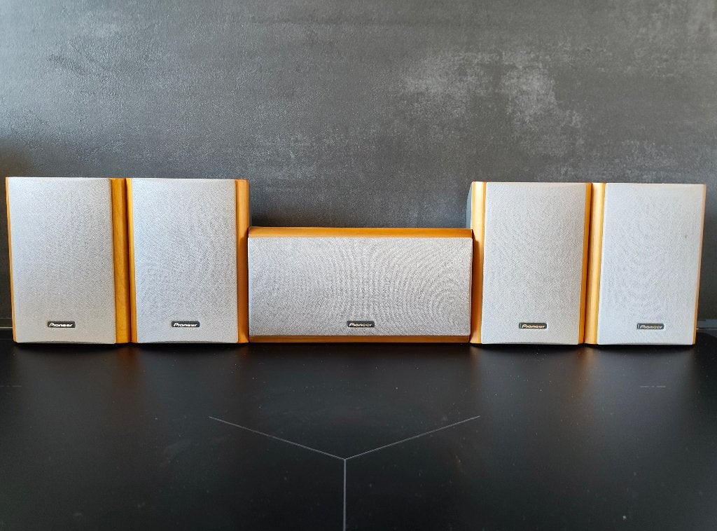 Pioneer Boxen set voor dolby surround met aansluit bedrading, Gebruikt, Pioneer, Speakers, Losse componenten