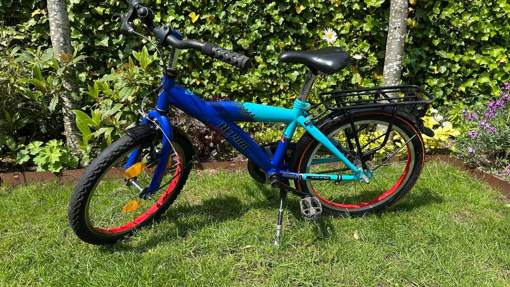 Kinderfiets Yabber Alpina 18 inch - Nieuwe achterband, Fietsen en Brommers, Fietsen | Kinderfietsjes, Ophalen, Gebruikt, 16 tot 20 inch