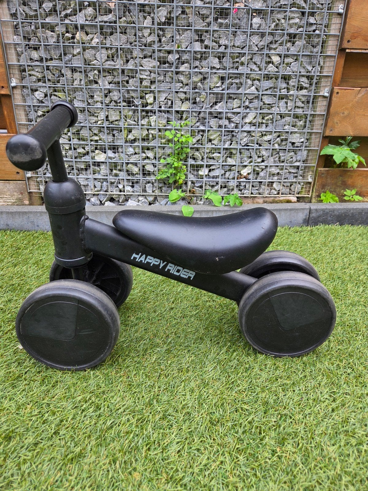Happy Rider loopfiets - Zwart, ideaal voor de kleintjes, Ophalen of Verzenden, Gebruikt, Loopfiets