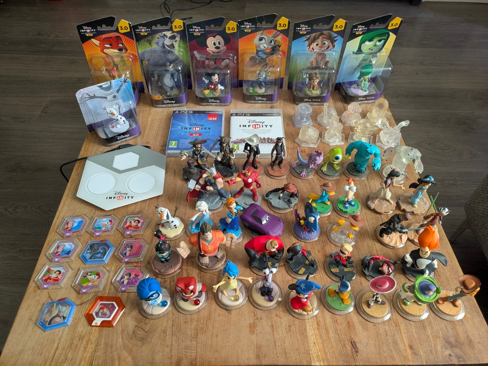 Disney Infinity PS3 Bundel met 2.0 en 3.0 games en figuren, Avontuur en Actie, 2 spelers, Eén computer, Ophalen of Verzenden